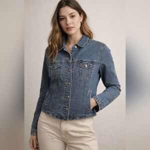 Faconnable Vintage Denim Shirt Jacket